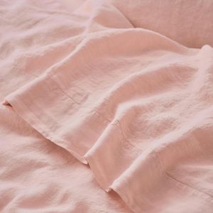 Rose Linen Blend Flat Sheet