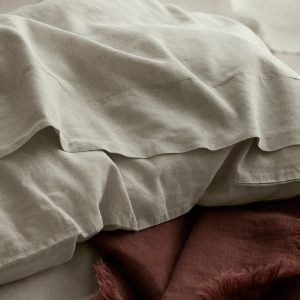Oatmeal Linen Blend Flat Sheet