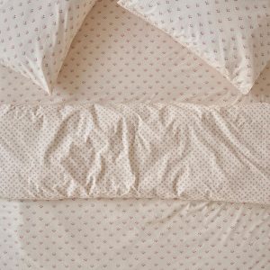 Dusty Pink Martha Floral Cotton Duvet Cover