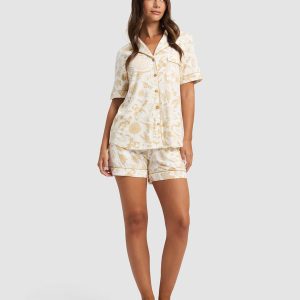 Women's Bamboo Stretch-Knit Short Sleeve Pajama Set - Last Chance