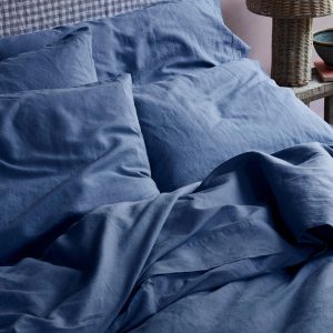Blueberry Linen Blend Pillowcase (Pair)