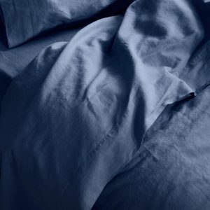 Blueberry Linen Blend Flat Sheet