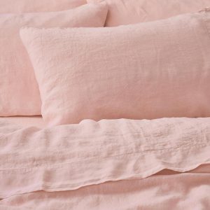 Rose Linen Blend Pillowcases (Pair)
