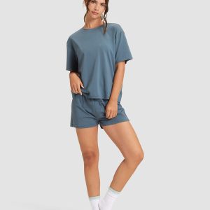Women's First Layer Pajama Short Sleeve Tee & Boxer Short Set