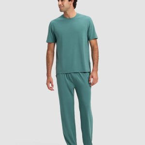 Men's First Layer Pajama Short Sleeve Tee & Pant Set